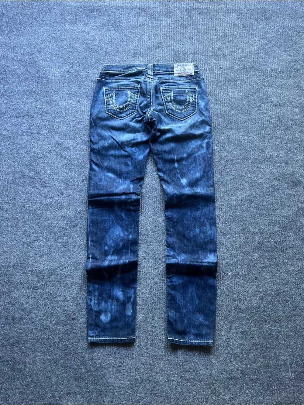 Y2K Acid Washed True Religion Skinny Jeans